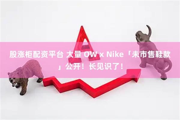 股涨柜配资平台 大量 OW x Nike「未市售鞋款」公开！长见识了！