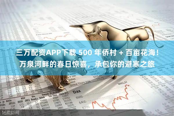 三万配资APP下载 500 年侨村 + 百亩花海！万泉河畔的春日惊喜，承包你的避寒之旅